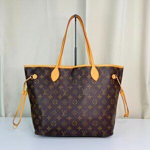 Louis Vuitton Monogram Canvas Neverfull MM Shoulder Bag Tote